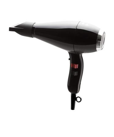 Elchim Milano Ceramic Hair Dryer - Ultra Slim Lightweight Professional Salon Blow Dryer with Ergonomic Design Fast Drying & Quiet Operation (2000 Watt) - Black/Silver - Buy Online on GoSupps.com