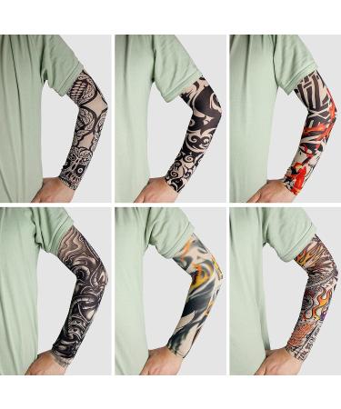 12 PCS Sports Arm Sleeves for Braces, Splints & Slings | Seamless Tattoo Sleeve Hand Warmer for Basketball & Outdoor Activities - Unisex - Buy Online on GoSupps.com