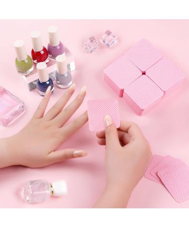 Lint Free Nail Wipes - 540PCS Non-Woven Nail Polish Remover Pads for Eyelash Extensions & Nail Prep - Soft Acetone Wipes in Pink - Buy Online on GoSupps.com