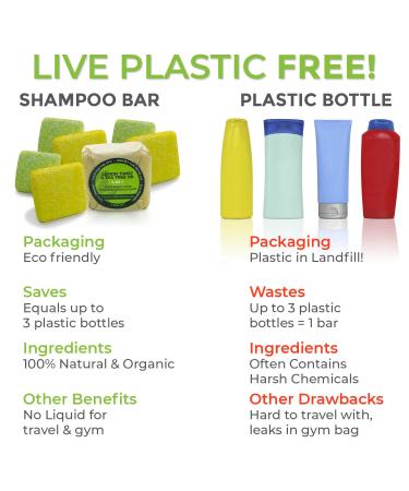 IndulgeMe Tea Tree & Argan Oil Solid Shampoo & Conditioner Bar Set - Eco Friendly, All Natural & Organic, Zero Waste 3-in-1 Hair & Body Care - Buy Online on GoSupps.com