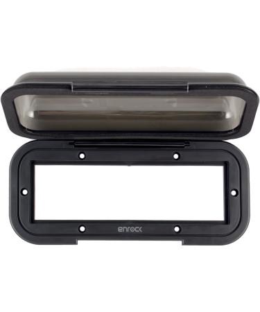 EnrockMarine EMCBK1 Universal In-Dash Waterproof Tinted Radio Shield Cover (Black) - Buy Online on GoSupps.com