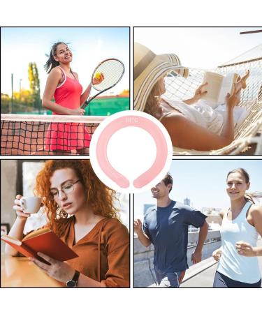 Buy Rosyfate Reusable Neck Cooler - Portable Cooling Neck Wrap for Summer Heat Relief (Pink) - Buy Online on GoSupps.com