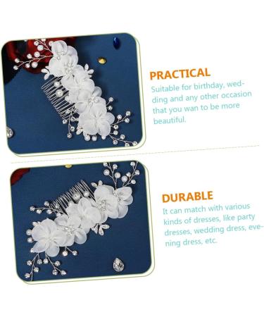 Beatifufu Flower Side Hair Comb Accessories for Girls Flower Hair Accessories Wedding Hair Comb Hair Jewels for Women Bridal Headpiece Rhinestone Hair Comb Bride Rhinestones The Flowers - Buy Online on GoSupps.com