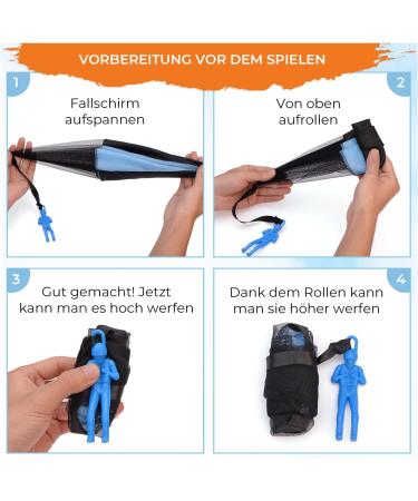 Magicat Premium Parachutist Set for Children | 5 Parachute Springers | Best Outdoor Toys | Shop Now! - Buy Online on GoSupps.com