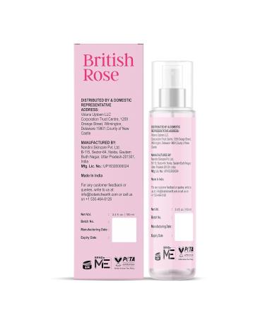 Botanic Hearth British Rose Hair Perfume & Body Mist Alcohol-Free Clean Fragrance Hair Spray - British rose scent - 3.4 Fl Oz - Buy Online on GoSupps.com