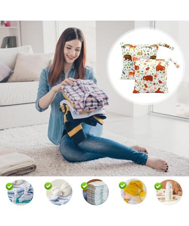 HENGBIRD Wet Bag 2pcs - Reusable Waterproof Nappy Organizer for Baby | Ideal for Daycare, Travel, and Beach - Buy Online on GoSupps.com