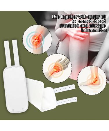 Buy 2 Reusable Castor Oil Packs - Oil-Resistant Compression Cushions for Calves Knees & Arms | International Shipping Available - Buy Online on GoSupps.com