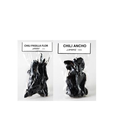 Chili Pasilla and Chili Ancho Flor 100g