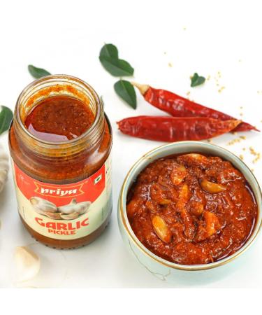Priya Garlic Pickle 300g - Buy Online on GoSupps.com