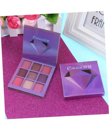 FOMIYES 2pcs 9 Matte Eyeshadow Glitter Eyeshadow Women Eye Shadow Eyeshadow Palette Metal Sequins 1 count (Pack of 1) Purplex2pcs - Buy Online on GoSupps.com