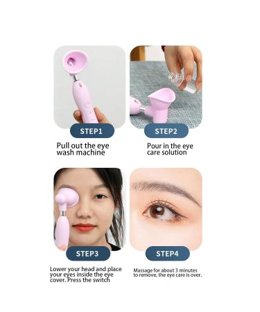 NATUDOCO Adjustable Vibration Eye Massager - Alleviate Eye Fatigue with Electrical Eye Ring - Pink Eye Relaxer for Tired Eyes - Buy Online on GoSupps.com