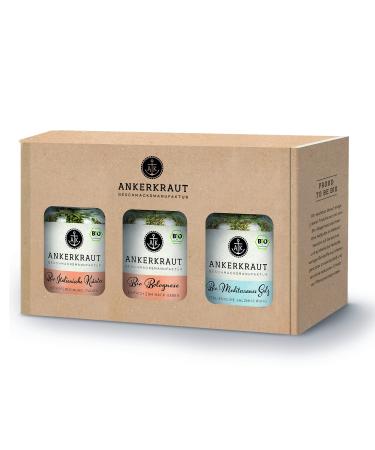 Ankerkraut BIO Green Box salad seasoning sour cream & onion basil organic quality in a cork glass - Buy Online on GoSupps.com