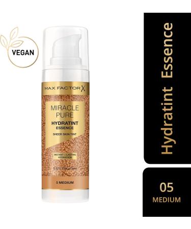 Max Factor Miracle Pure Hydratint Essence moisturizing makeup with light coverage 71 waterbased with microcapsule pigments 30 ml color 5 medium - Buy Online on GoSupps.com