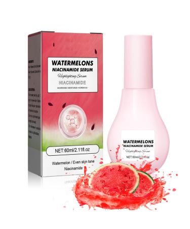 Watermelon Serum Watermelon Glow Niacinamide Moisturize Serum Niacinamide Serum Lightweight Hydrating Brightening Facial Serum Skin Lifting Anti-aging & Wrinkle Remove Face Serum for Women