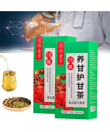 Daily Liver Nourishing Tea 18 Different Nature Herbs - 18 Flavors Liver Care Tea 30Bags/1Box (2pcs B) 2pcs B