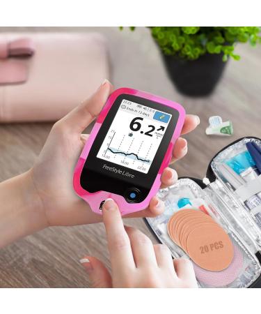 YOUSHARES Silicone Case for Libre 2 Reader - 20 Packs Waterproof Sensor Covers Anti-Drop & Scratch Protection (Pink & White - Buy Online on GoSupps.com