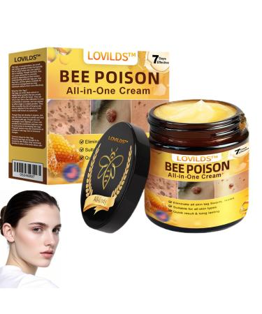 LOVILDS Bee Poison All-in-One Cream lovlids bee poisoning all in one cream Bee Venom Skin Treatment Cream Effectively reduces skin blemishes(1PC)