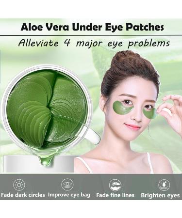 Natural Aloe Vera Hydrogel Under Eye Patches - 30 Pairs | Hydrating Anti-aging Treatment for Puffy Eyes, Fine Lines, Wrinkles, Dark Circles & Puffiness - Buy Online on GoSupps.com