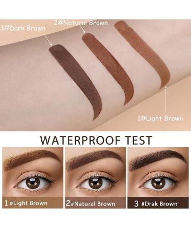 Eyebrow Stamp Stencil Kit - 10 Reusable Stencils, 2 Spiral Brushes - Light Brown - Buy Online on GoSupps.com
