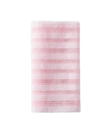 Chiffon de gommage pour le corps | Long tapis de bain double face | Serviette japonaise pour le corps le nettoyage le massage l' limination des peaux mortes les hommes et les femmes les Rose
