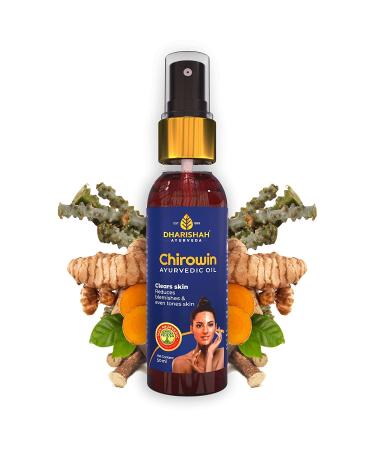 pexal Dharishah Ayurveda Chirowin Psoriasis Oil for Scalp and Skin Reduces Blemishes & Even Tone Skin - 50 ml