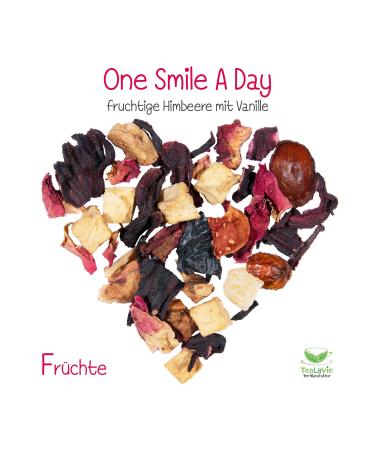 Buy TeaLaVie Fruity Raspberry with Vanilla - Loose Fruit Tea (100g) | One Smile A Day - International Shipping Available - Buy Online on GoSupps.com