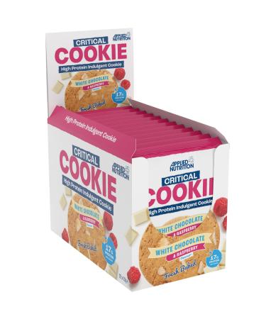 Applied Nutrition Protein Cookies - Critical Cookie High Protein Snack (12 Pack x 73g) (White Chocolate & Raspberry) White Chocolate & Raspberry 12 count (Pack of 1)
