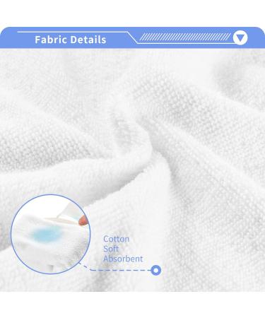 Pirate Skull Cotton Towels Set - 4 Pack 12'' x 12'' - Soft & Absorbent for Bath, Fitness, Sports & Yoga - Buy Online on GoSupps.com