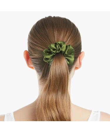 Lilysilk 100% Silk Hair Rings for Women | Dark Blue & Dark Olive Ponytail Holders | Eco-Friendly Hair Ties | 2-Pack - Buy Online on GoSupps.com