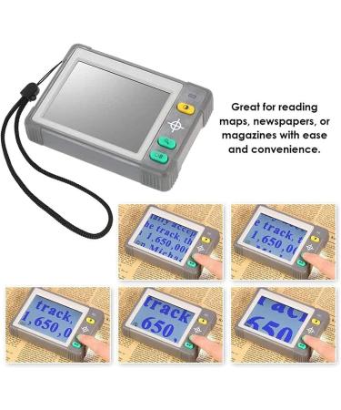 Electronic Reading Aid Digital Magnifier 3.5 Inch Portable Digital Magnifier 3X-15X HDMI Connected to HDTV Handheld Digital Magnifier - Buy Online on GoSupps.com