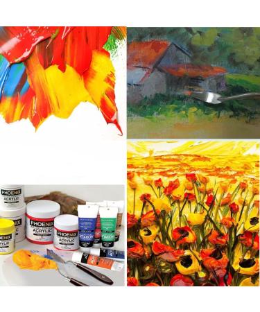 5pcs Stainless Steel Spatula Palette Knives for Painting Mixing - Marrywindix Oil Painting Accessories - Buy Online on GoSupps.com