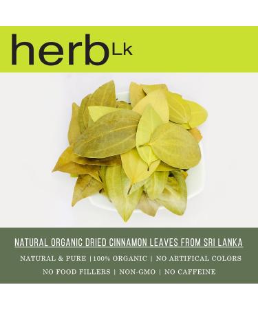 HerbLk Premium Ceylon Cinnamon Dried Leaves (0.5 Oz / 15g) 30+ Whole Leaves 100% Natural Leaves Loose Leaf Tea Organic No Additives No Caffeine Vegan Non-GMO From Sri Lanka - Buy Online on GoSupps.com