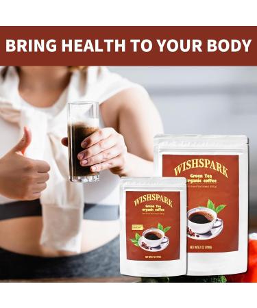 Green Tea Organic Coffee - with Arabica Coffee Green Tea Extract 600mg - Natural Pure Organic Green Tea Coffee Contains antioxidant ingredients Instant Coffee - 6.7 oz - Buy Online on GoSupps.com