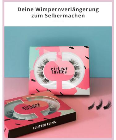 GirlGotLashes Mini Box Flutter Fling Eyelash Extensions | Vegan Handmade Fake Lashes | 5-7 Days Hold | Perfect for Home Use - Buy Online on GoSupps.com