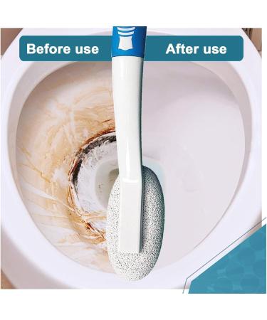 Toilet Cleaning Brush & Pumice Stone Effortless Hard Water Stain Removal for Toilets Grills & Tiles | Long Handle Cleaner for Easy Use - Buy Online on GoSupps.com