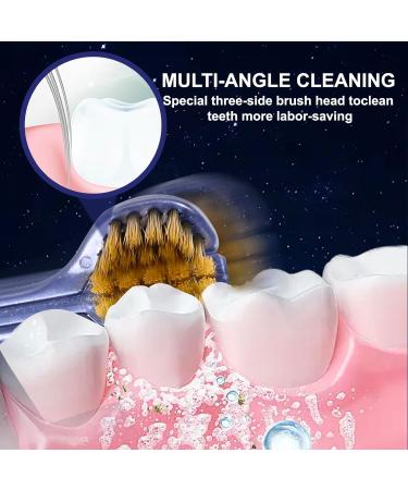 Lnncdsc Toothbrushes for Adults Soft Bristle For Comprehensive Care Suitable for Adults and Youth - Black - White - Brown - Blue - Buy Online on GoSupps.com