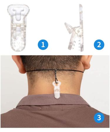 Hearing Aid Clip for Seniors - Anti-Lost Lanyard BTE Holder (Black) - Buy Online on GoSupps.com