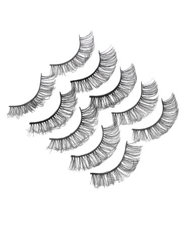 5 Pairs Dense False Eyelash Eyelashes Natural Look False Lashes Natural Eyelash Natural Look Fake Eyelash for Women Fluffy Eyelash Lash Extensions Supplies Imitation Miss Girl