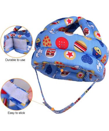 Baby Safety Helmet for Crawling and Walking | Blue Football Design | Age 6-36 Months (1pc) - Buy Online on GoSupps.com