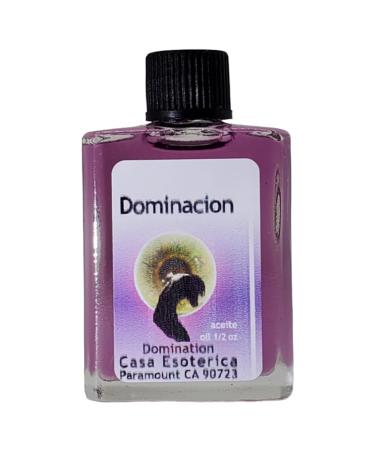 Domination Oil (Dominacion Aceite) Spiritual Anointing Oil by CASA ESOTERICA MAGICK SPACE - Commanding Spell - Enhance Influence & Control Over Others-0.5 FL OZ (1 Pack)