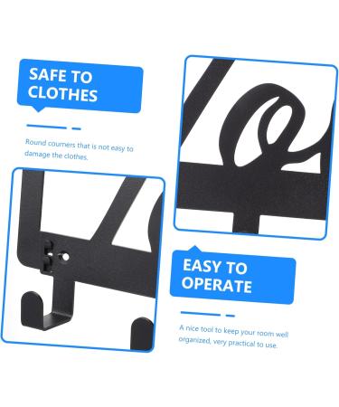 CHILDWEET Metal Cloth Hooks 1 Set Hook up Over Door Towel Rack Over The Door Towel Rack Clothing Hat Hook Bedroom Door Wall Row - Buy Online on GoSupps.com