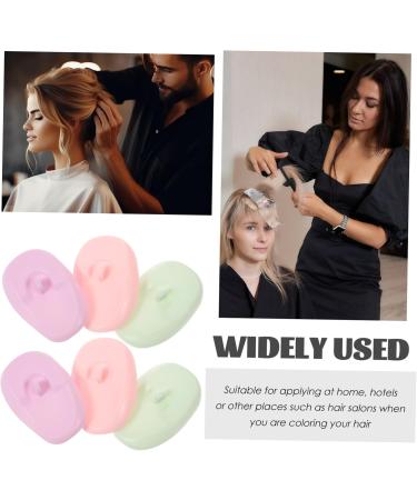 Angoily 3 Pairs Silicone Earmuffs Ear Shield Ear Caps for Hair Drye Hair Dyeing Ear Covers Ear Caps Hair Salon Shower Ear Cap Ear Protection Silica Gel Universal Men and Women - Buy Online on GoSupps.com