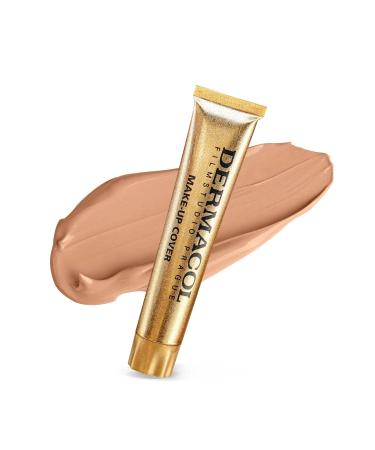 Dermacol Full Coverage Foundation - Matte Liquid Makeup with SPF 30 | Waterproof for Oily Skin & Acne | Long-Lasting 30g - Color 225 - Buy Online on GoSupps.com