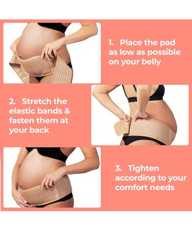 Maternity Belly Bands - Pregnancy Support Belt for Tummy, Abdomen, Pelvic & Back Pain Relief - Buy Online on GoSupps.com