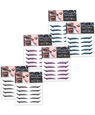 Crystal Eyeliner Stickers 10 Pairs v Reusable Glitter Eyeliner Stickers Waterproof Instant Adhesive Stick on Eyeliner Eyeshadow Strop for Dress Up Party Blue - Buy Online on GoSupps.com