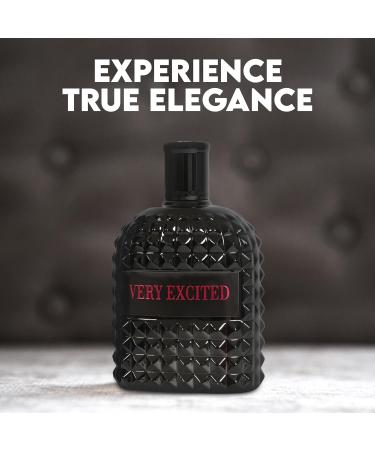Very Excited Sensual Woody Fragrance for Men | Long Lasting Cologne Aromatic Scent Eau de Parfum Natural Spray - Great Holiday Gift 3.4 Fl Oz/100 Ml - Buy Online on GoSupps.com