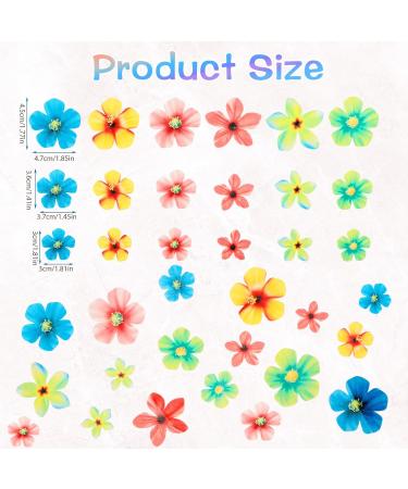 70 Pcs Edible Flowers Cake Toppers Wafer Paper Flower Cake Decorations Edible Flowers Cupcake Topper for Cake Decorating Hawaiian Flowers Rice Paper Flower Food Decoration for Wedding Birthday Party - Buy Online on GoSupps.com