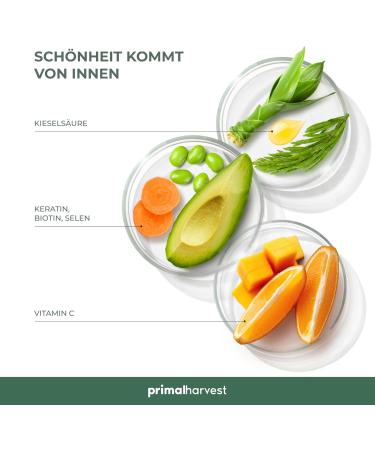 Primal Hair Supplements | Biotin Keratin & Zinc for Healthy Hair - 60 Capsules - Buy Online on GoSupps.com