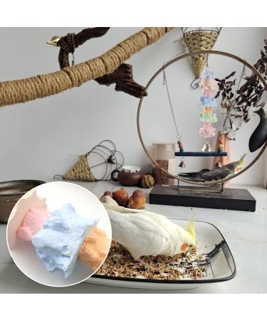 Colorful Bird Chew Toy with Bell for Parrots - Beak Grinding Stones and Training Toy for Cockatiels, Budgies, Parakeets & Lovebirds - Buy Online on GoSupps.com