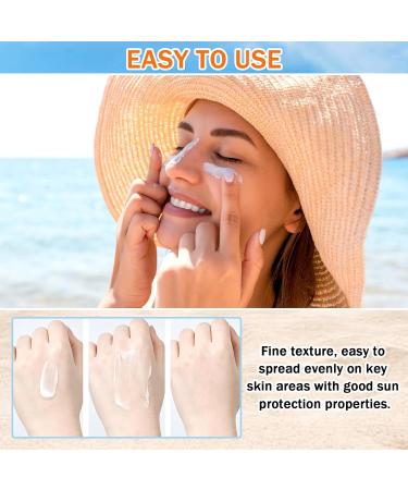 3PCS Moisturizing Face Sunscreen Mineral Sun screen SPF 50+ PA+++ Lightweight Refreshing Sunblock Waterproofing Travel Size Sunscreen Lotion for Face and Body 1.76 OZ - Buy Online on GoSupps.com